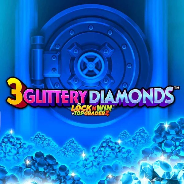 3 Glittery Diamonds logo by PearFiction Studios Winbeatz Casino