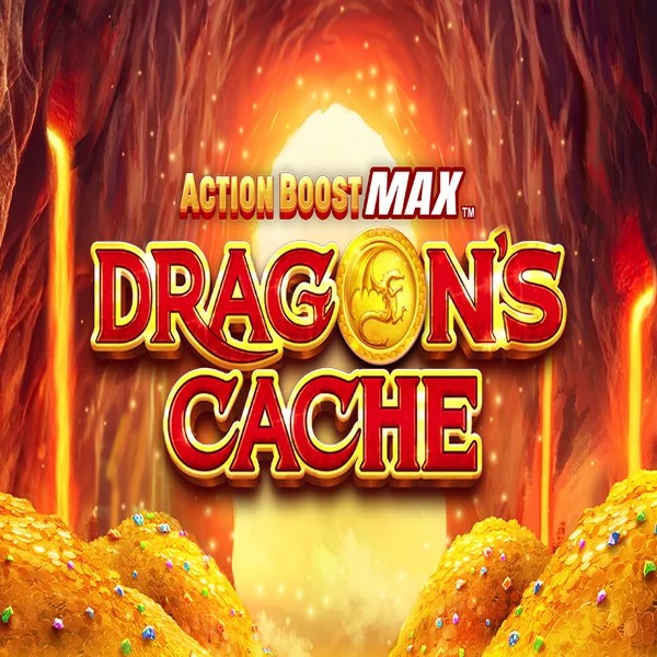 Action Boost Max Dragon's Cache slot icon by SpinPlay Games, available at Winbeatz Casino