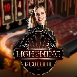 Official Live Casino logo: Lightning Roulette by Evolution at Winbeatz Casino