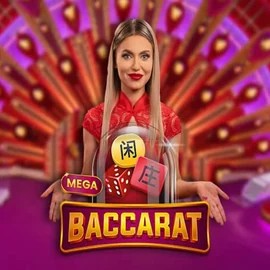 Mega Baccarat game by Pragmatic Play – logo hosted on Winbeatz Casino