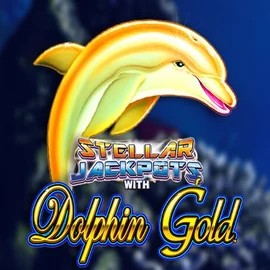 Dolphin Gold with Stellar Jackpots logo – Jackpots by Lightning Box Game at Winbeatz Casino