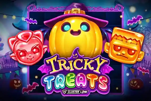 Tricky Treats slot logo by Push Gaming at Winbeatz Casino